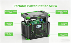 Power Station Portable 500W 519Wh With AC Outlet/DC Ports/USB Ports 140400mAh