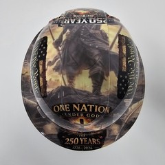 full brim hard hat custom hydro dipped IN AMERICA 250 YEARS ONE NATION STRONG