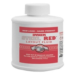 Layout Fluid, Steel RedTM, 4 oz by Dykem 1