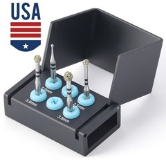 Dental Degranulation Burs Kit Osseous Debridement Soft Tissue Removal Diamond