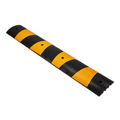 2pcs 6 FT Rubber Speed Bump 2 Channel Portable Heavy Duty Cable Protector Ramp