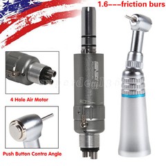 1-5*Dental Contra Angle handpiece Fit FG1.6mm Friction Bur /Air Motor 4 Hole Or