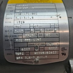 Baldor VM3542 Reliance Industrial Motor 3/4 Hp 3Ph 1725Rpm 208-230/460 Used LT4