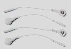 TENS Lead Wire Adapters, Convert 2mm Pin to 3.5mm Snap, (Qty 4) Discount TENS