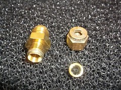 New PARKER 6-4 XHBZ-B-GR Flare Connector, 37°, 3/8 in, 4CXK7, (C39J)