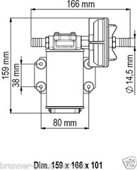 UP3-P Pump PTFE Gears 15L/min 24 volt. 164 002 13