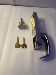 Sargent 713-8 ET L 26D Panic Exit Device Trim, Key Unlocks/Locks Lever