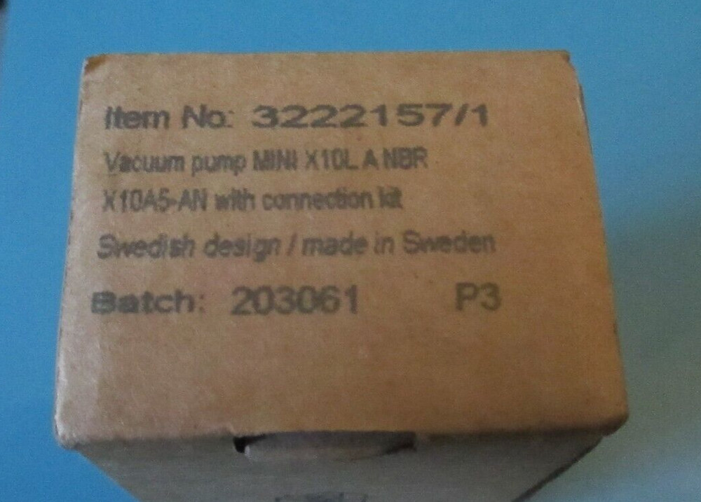 PIAB 3222157/1 VACUUM PUMP KIT 3222157 MINI X10L A NBR X1045-AN CONNECTION