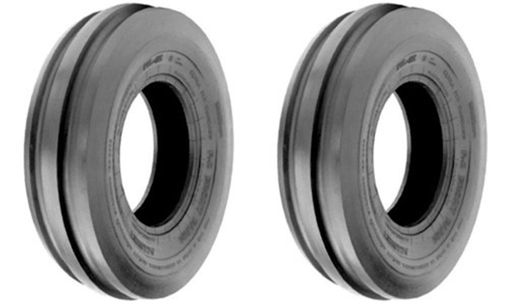 Two New 5.50-16 3-Rib Front Tractor Tires Heavy Duty 550-16 5.50 16 6 Ply HD