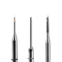 Dental Diamond Coated Milling Burs for VHF 1.0mm 2.0mm CAD CAM Zirconia Tools