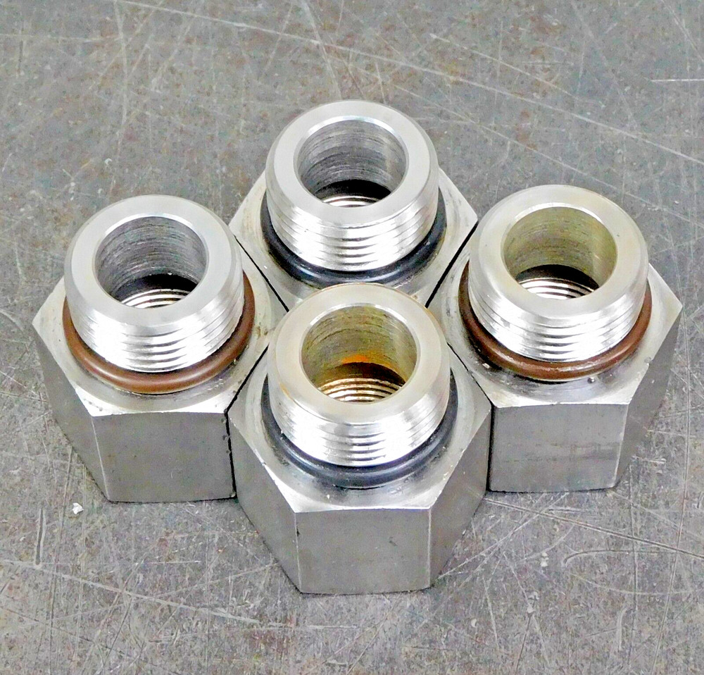316 Stainless Steel Hex Nipple Fitting 3/4 in. Male-Female NPT Lot of Four (4)