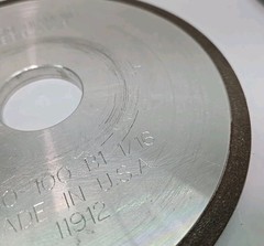 Lot of 2-Standard Diamond 6 “x 1.25” Type 12-Dish Diamond Grinding Wheel – USA-C
