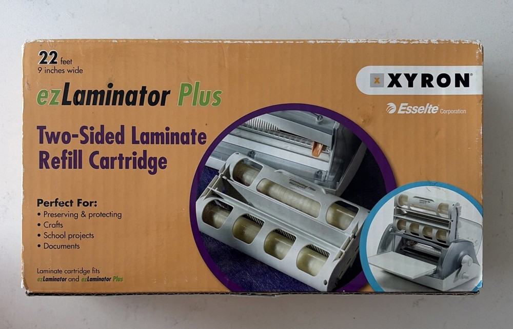 XYRON ezLaminator Plus Cartridge 22 Feet Two-Sided Laminate Refill 9 In (B1-C5)