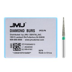 50Pcs JMU Dental Diamond Burs Needle Type FG 859 5Pcs/Box