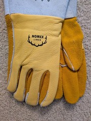 Black Stallion 850L Welding Gloves. Nomex Lined Elkskin Stitch. Size Large. NEW