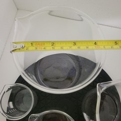 Karter Scientific Low Form Glass Beaker 6 Piece Set 10, 50, 100, 250, 500, 1000