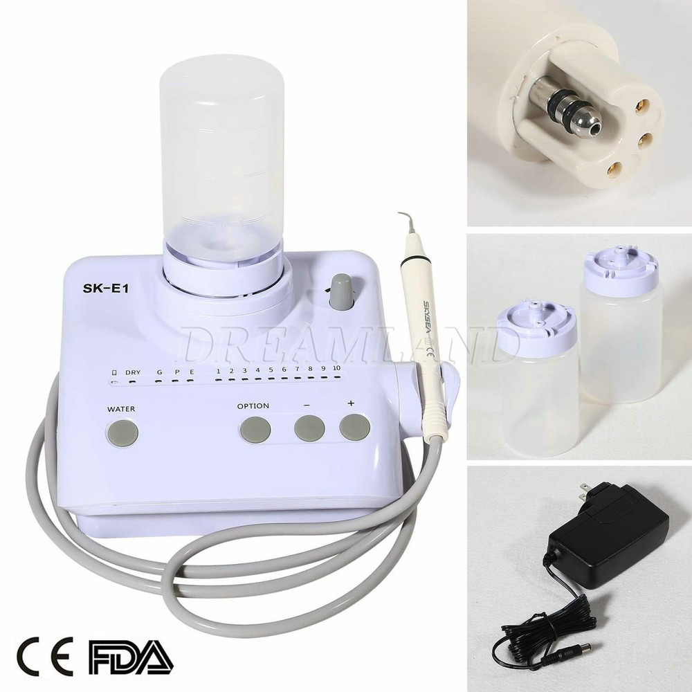 Ultrasonic Piezo Dental Scaler Handpiece 2*Bottles LED/NO-LED Fit EMS Cavitron E