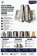 Philips Bodine B50 PD5S0002M Emergency Lighting Equipment Ballast – Lt of 2
