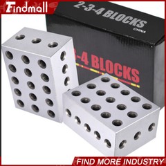 Ultra Precision 1 Matched Pair 2-3-4 Blocks 23 Holes .0002″ Precision New