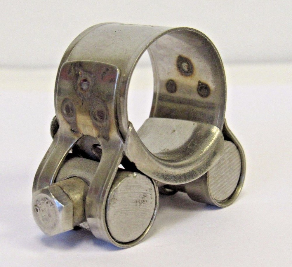 NEW 17-19 MM (.67-.75 IN.) HEAVY DUTY 304 STAINLESS STEEL T-BOLT HOSE CLAMP NIB