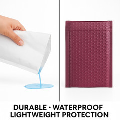 Matte Metallic #000 4×8 Poly Bubble Mailers Self-Seal Privacy Durable Envelopes