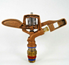 1 AQUA BURST HF-30 3/4″ HEAVY DUTY BRASS IMPACT SPRINKLERS REPLACE RAIN BIRD 30H