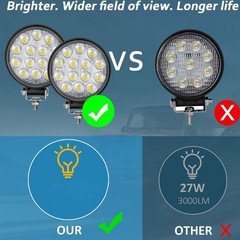 2/4/8/10 4” LED Work Light Headlights fit John Deere Case New Holland Tractor