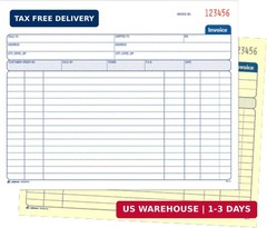 Adams Spiral Invoice Book, 8 1/2 x 7 1/4 Inches, 2-Part, Carbonless, White/Canar