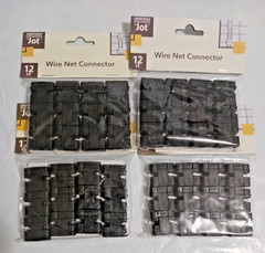 Black Wire Net Connector by JOT. 12 in pack. You get 4 packs Total 48 connectors