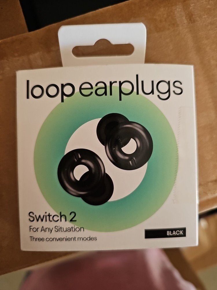 Loop Switch 2-Earplugs Multi-Mode, Noise-Reducing, Adjustable, Black