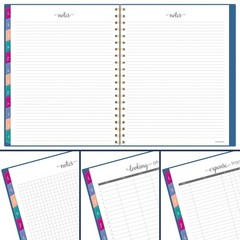 2025 Planner, Weekly & Monthly, 8-1/2 x 11, Large, Harmony, Denim (1099-905-20-2