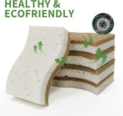Compostable Eco Friendly Natural Sponges for Household Dishwashing Cleaning