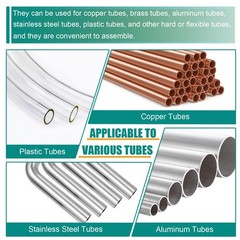 Dekiphox 500Pcs Brass Compression Sleeves Ferrules Inserts Kit 1/2 3/8 5/16 1/4