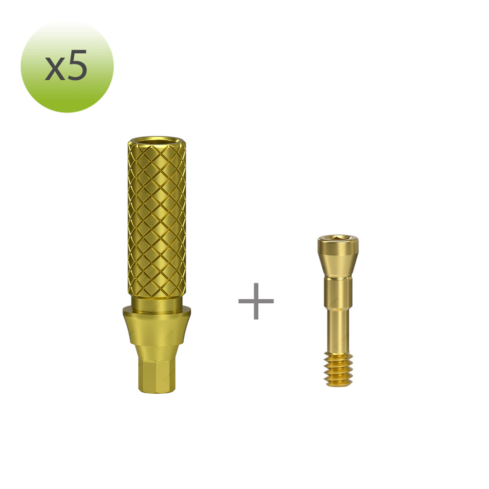 x 5 Temporary Abutment MegaGen BlueDiamond NC compatible
