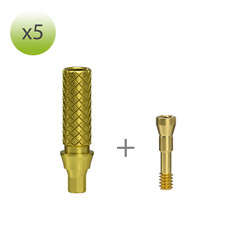x 5 Temporary Abutment MegaGen BlueDiamond NC compatible