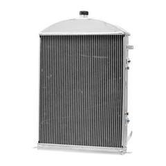 3 Core Aluminum Radiator w/ Shroud Fan for 1930-1931 Ford Model AA 3.3L