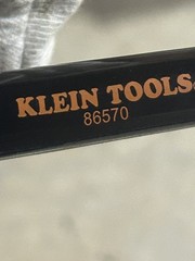 Klein 86570 Nylon Cable Tie Tensioning Tool With Excess Cut Off Handle, Used.