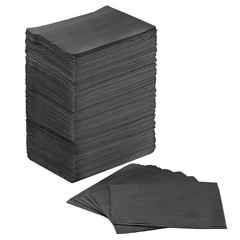 500Pcs/4Bag Black Dental Bibs Medical Tattoo Towels Size 13 ” X 18 “