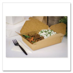 GEN KS10122 Take-Out Box, 76 oz, 8.58 x 6.28 x 2.4, Brown, Paper, 200/Ct