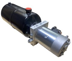 Hydraulic Power Unit 12 VDC 2.6hp 2KW 1.3-3.6 gpm 3200 psi optional valves