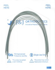 J&J Ortho™ Orthodontic NiTi Ultra Elastic Arch wire Round (10 pcs) Ovoid Natural