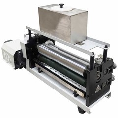 Double sided Automatic Gluing Coating Machine Gluing Pasting Soft Roller 110V