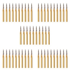 Dental Tungsten Carbide Gold Burs FG7901 Trimming / Finishing / Polishing Flame