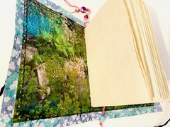 Japanese Cherry Blossom Dream Journal, Japan Journal Handmade Junk Journal