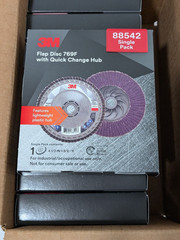 3M Flap Disc: 4-1/2″ Dia, Ceramic Alumina, Type 27 Qty 10 7100244691