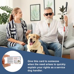 50pcs Service Dog Law Cards, ADA Animal Id M, As Shown in the Picture