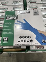 Kirkland Signature 467120 Nitrile Exam Gloves, Medium – 200 Count (2 Pack)
