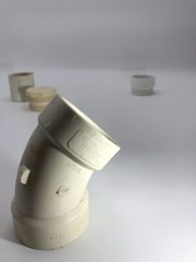 Nibco 1-1/2 inch PVC Lot 45-Degree Slip x Slip Elbow, Threaded Plug, & Coupler