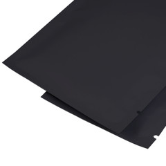 Bulk QTY Size Double-Sided Matte Black Mylar Open Top Storage Food-Safe Bags