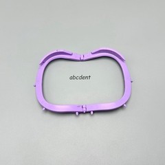 10Pcs Dental Foldable Rubber Dam Frames Punch Sheets Holder Hager Film Bracket